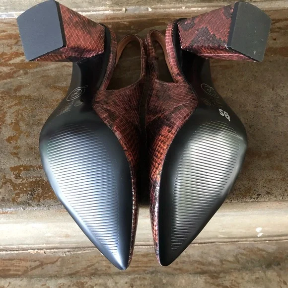 Chinese Laundry pink snake sling back pump - Picture 11 of 11